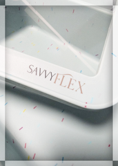 SavvyFlex - Silicone Food Storage Containers with Glass Window Lids